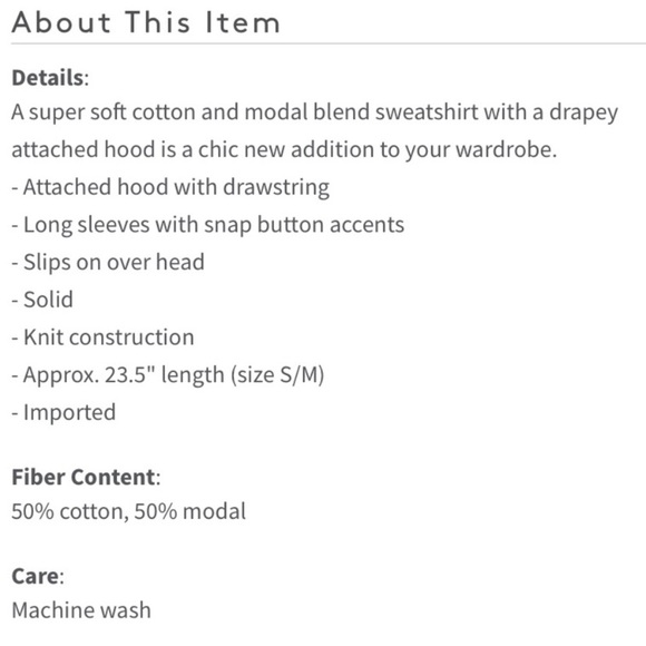 NWT Young Fabulous & Broke Raissa Hoodie S/M, M/L - Picture 4 of 6